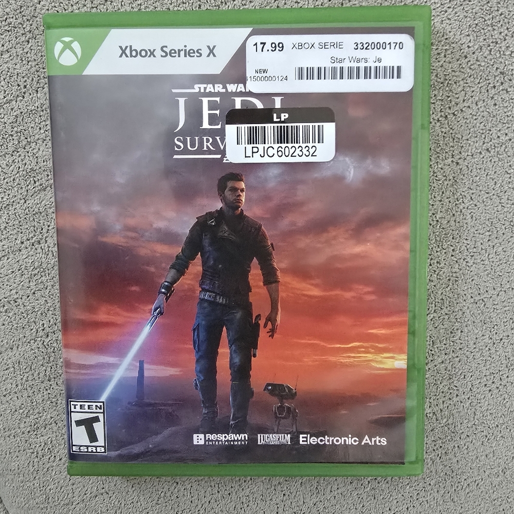 Xbox Series X Star Wars Jedi: Survivor - Green Case